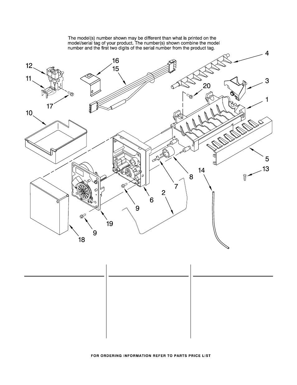 Icemaker, Icemaker parts | KITCHENAID KBLS22EVMS00 User Manual | Page 15 / 16