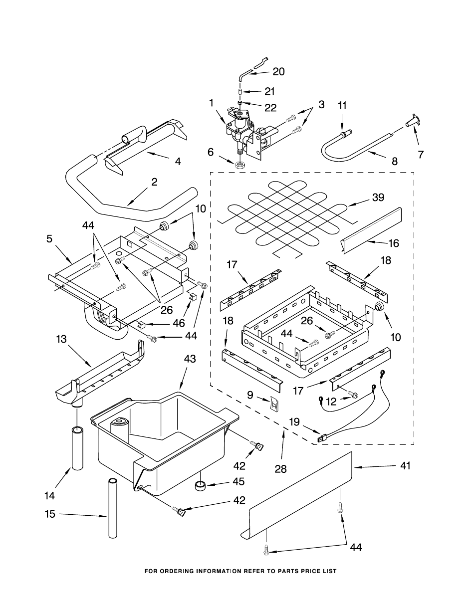 Evaporator, ice cutter grid and water, Evaporator, ice cutter grid and water parts | KITCHENAID KUIS155HRS4 User Manual | Page 3 / 8