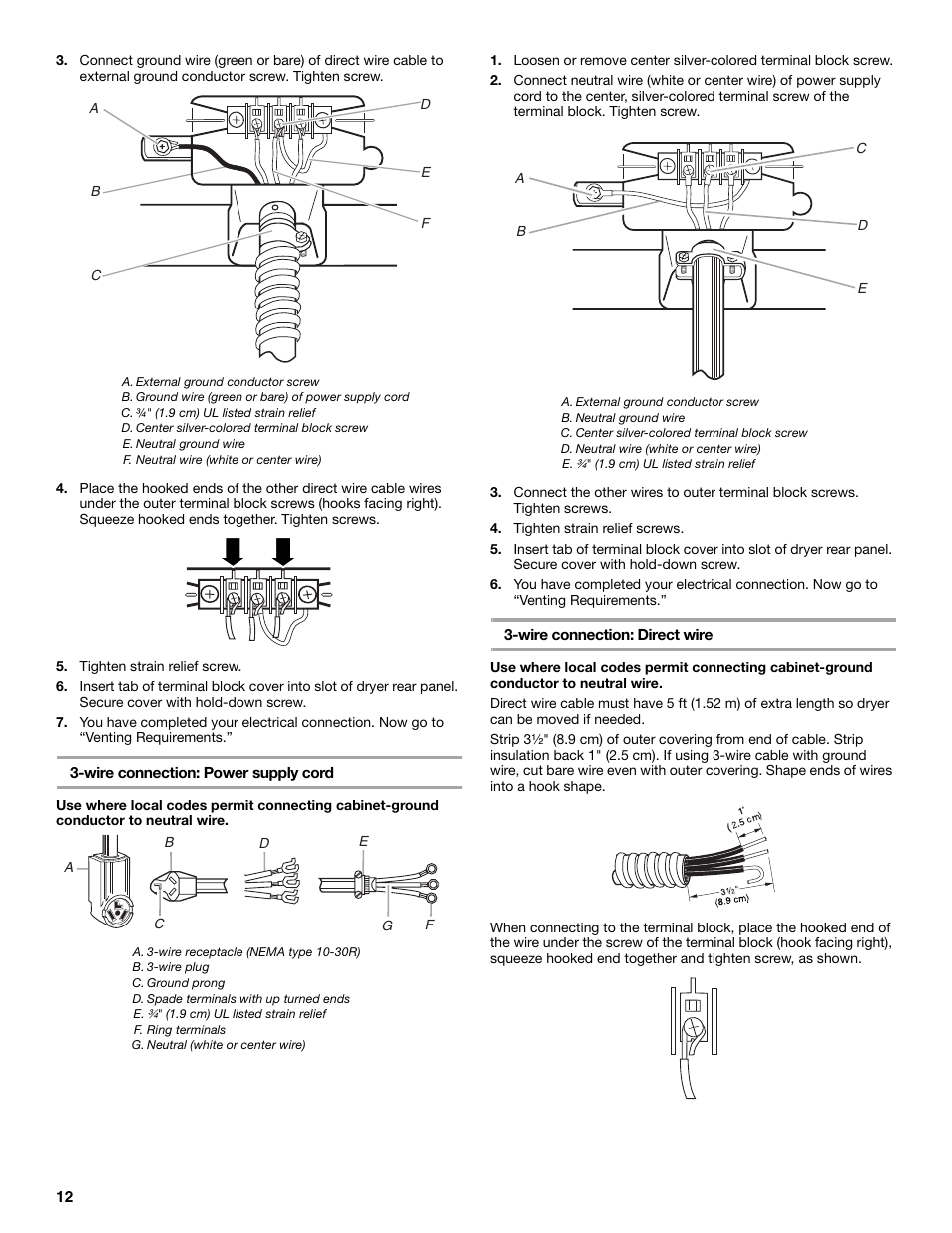 KITCHENAID FRONT-LOADING ELECTRIC DRYER User Manual | Page 12 / 76