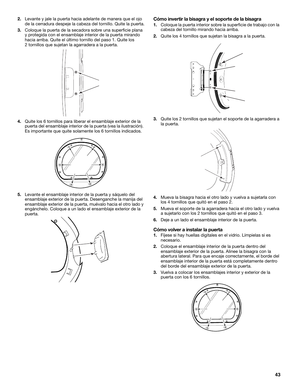 KITCHENAID FRONT-LOADING ELECTRIC DRYER User Manual | Page 43 / 76