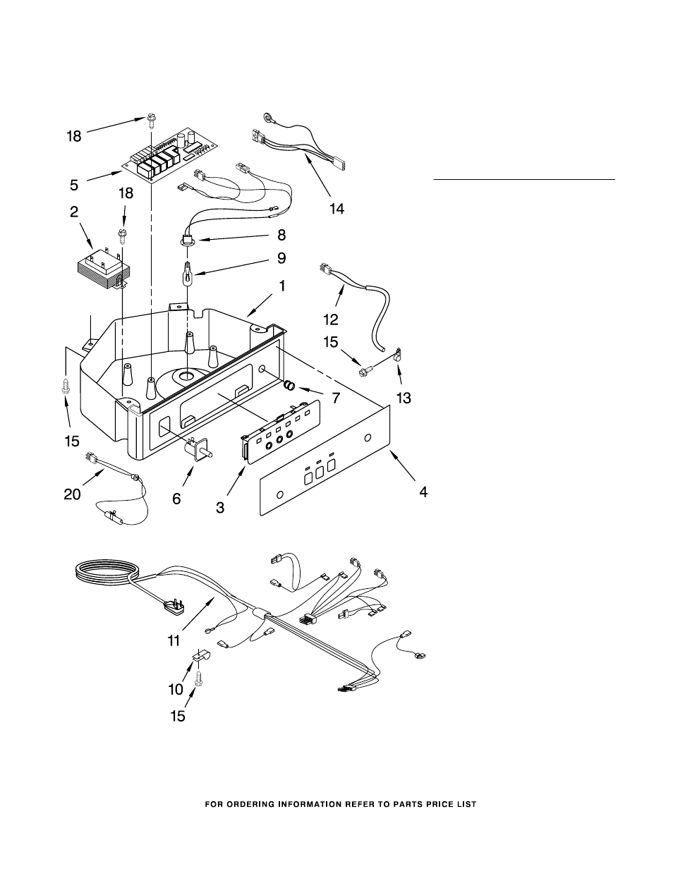 Control panel, Control panel parts | KITCHENAID KUIS155HBL2 User Manual | Page 6 / 8