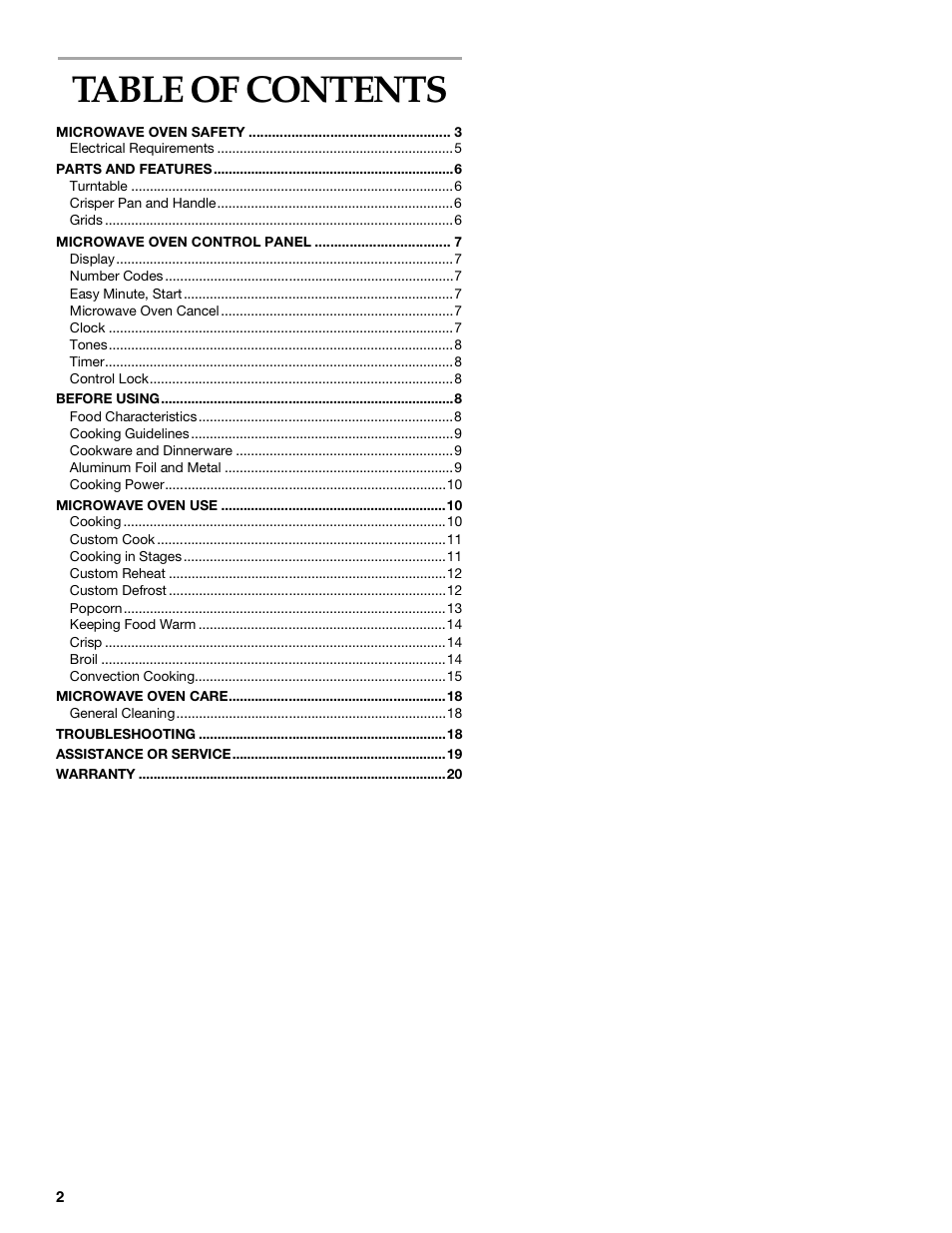 KITCHENAID KBMC140  EN User Manual | Page 2 / 20