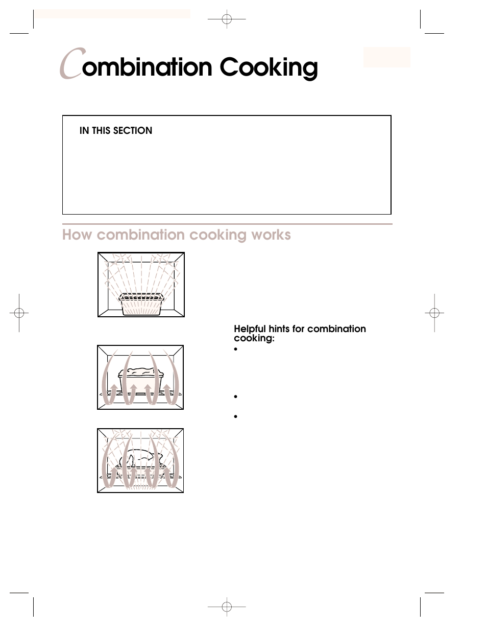 C ombination cooking, How combination cooking works, Ombination cooking | KITCHENAID 3828W5A0969 User Manual | Page 51 / 72