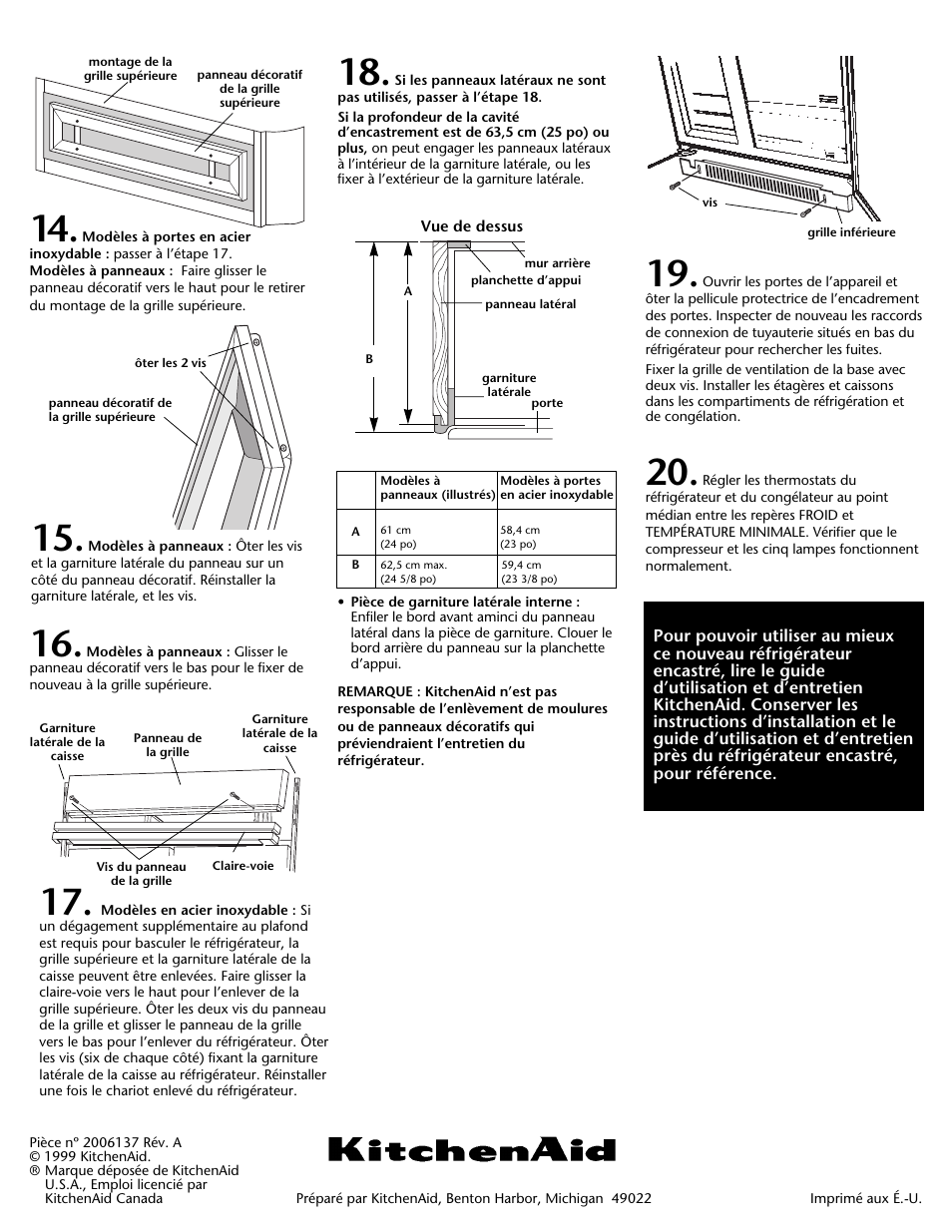 KITCHENAID DHT-486XP User Manual | Page 22 / 34