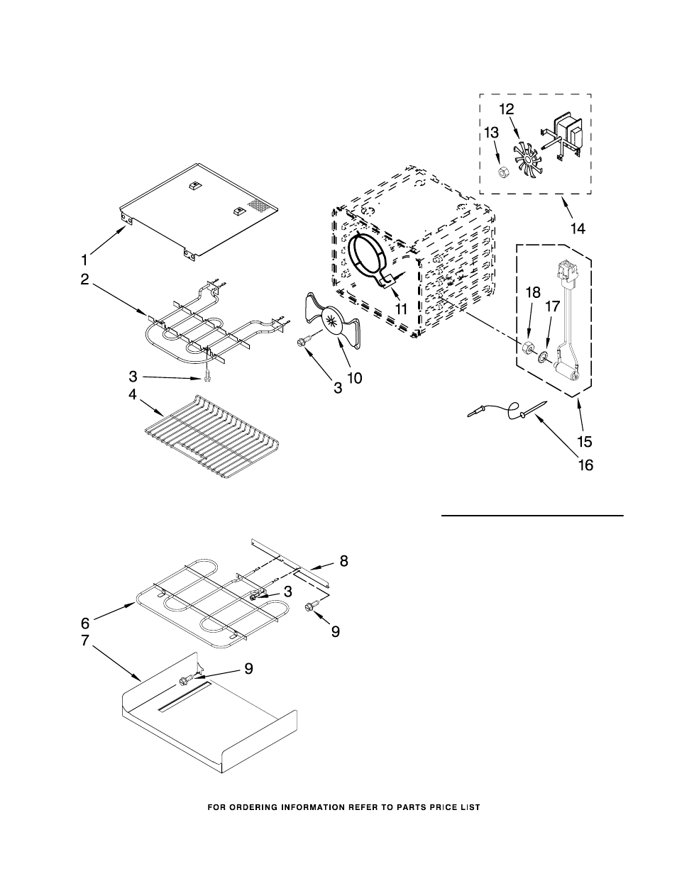 Internal oven, Internal oven parts | KITCHENAID KEBS277SSS04 User Manual | Page 5 / 7