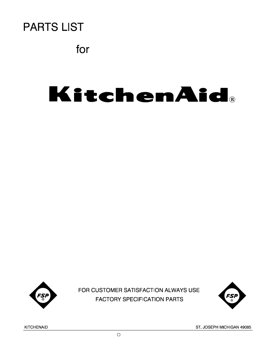 KITCHENAID KSM120MC0 User Manual | 8 pages