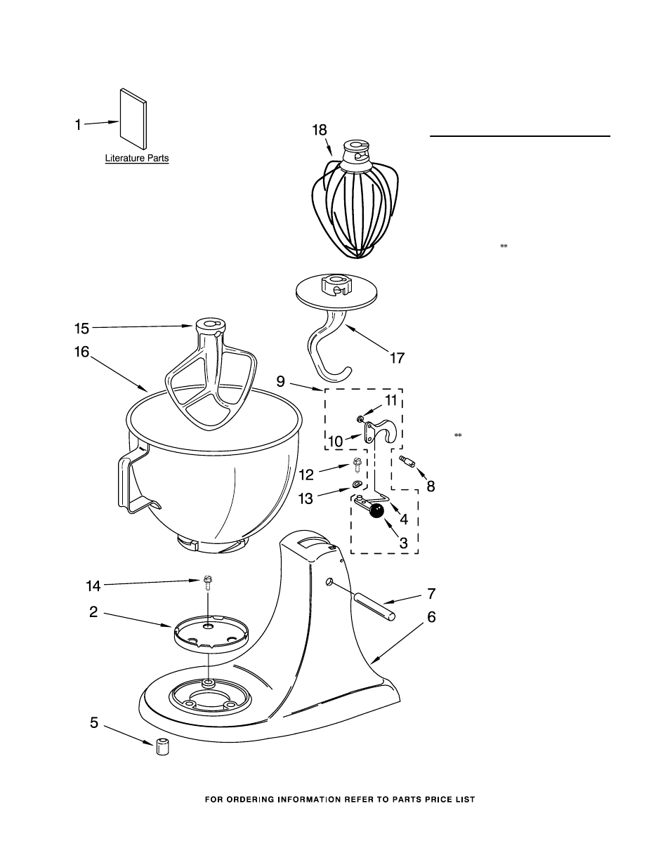 Base and pedestal unit, Literature, For models: ksm120 | KITCHENAID KSM120MC0 User Manual | Page 3 / 8