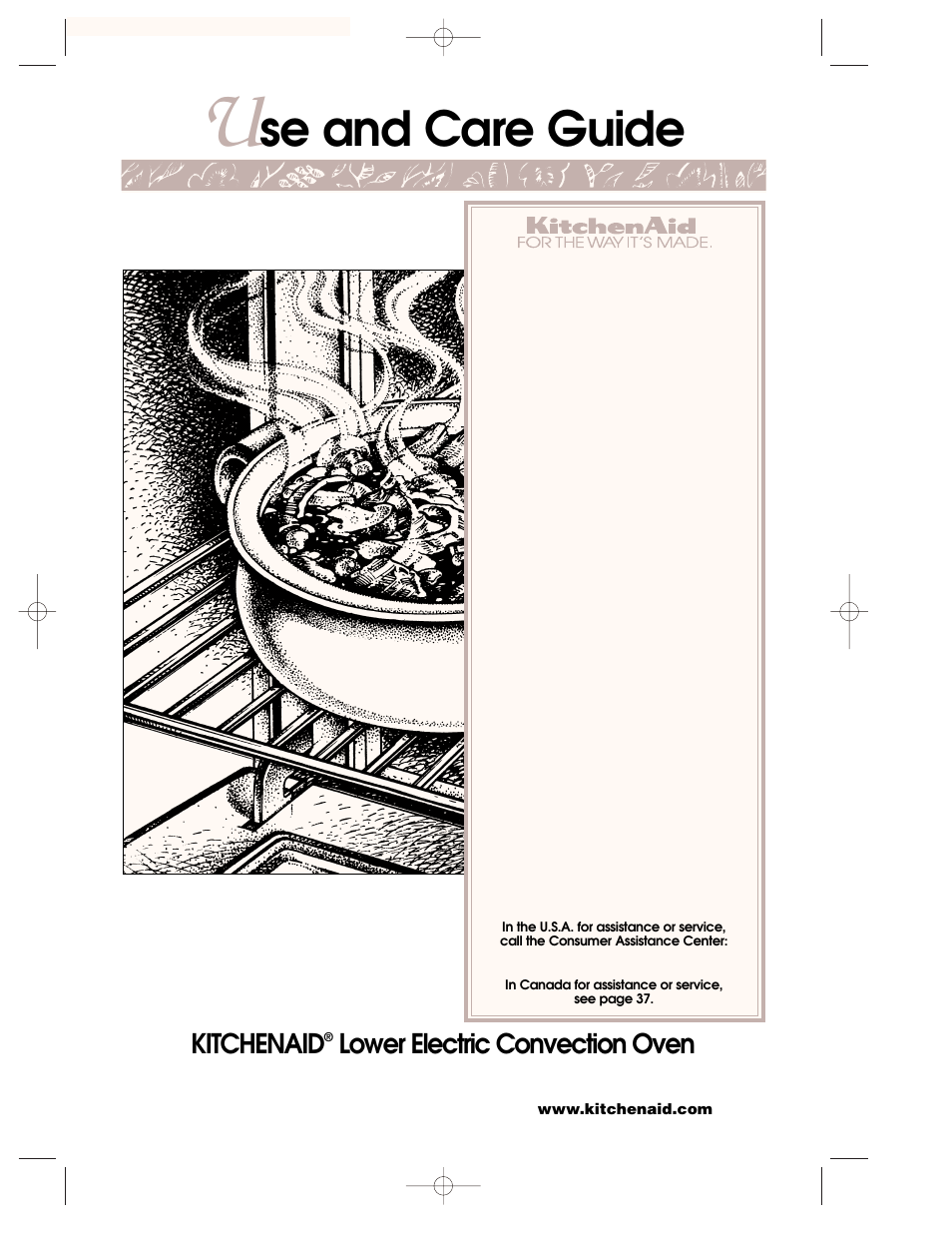 KITCHENAID KEMC378 User Manual | 40 pages