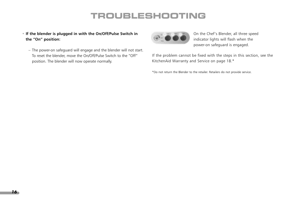Troubleshooting | KITCHENAID KCB148 User Manual | Page 18 / 24