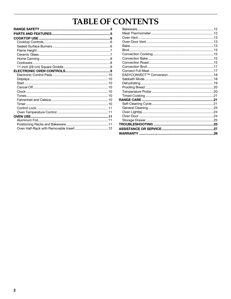 KITCHENAID YKGRC608 User Manual | Page 2 / 28