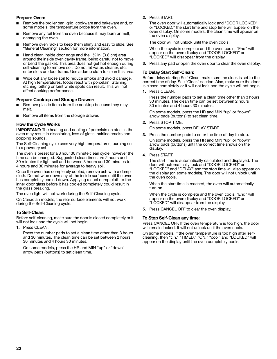 KITCHENAID YKGRC608 User Manual | Page 22 / 28