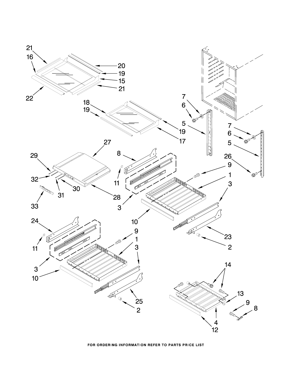 Shelf, Shelf parts | KITCHENAID KBCS24LSBS02 User Manual | Page 3 / 6