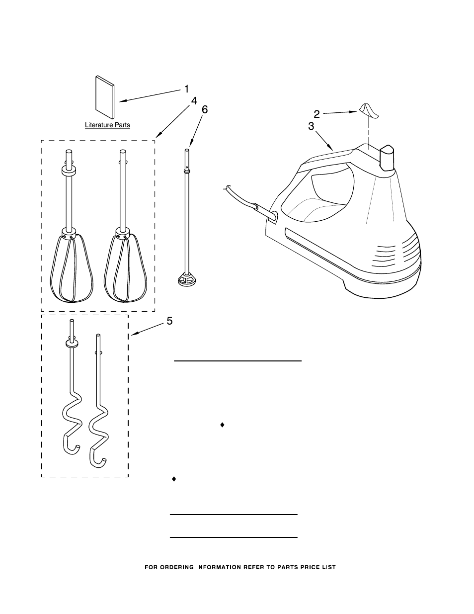 Unit parts, Literature | KITCHENAID KHM5APWH5 User Manual | Page 2 / 2