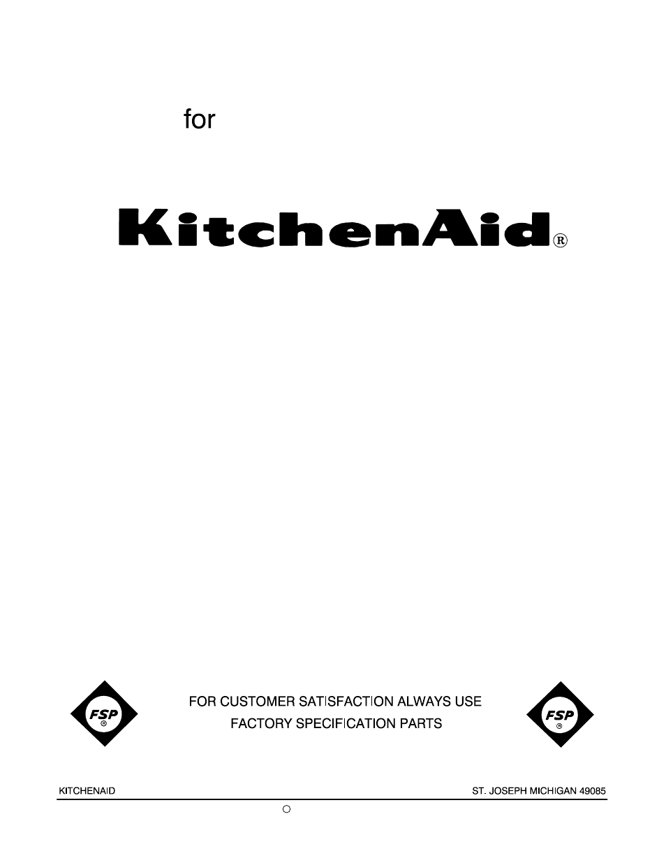 KITCHENAID 4KFP750OB0 User Manual | 5 pages