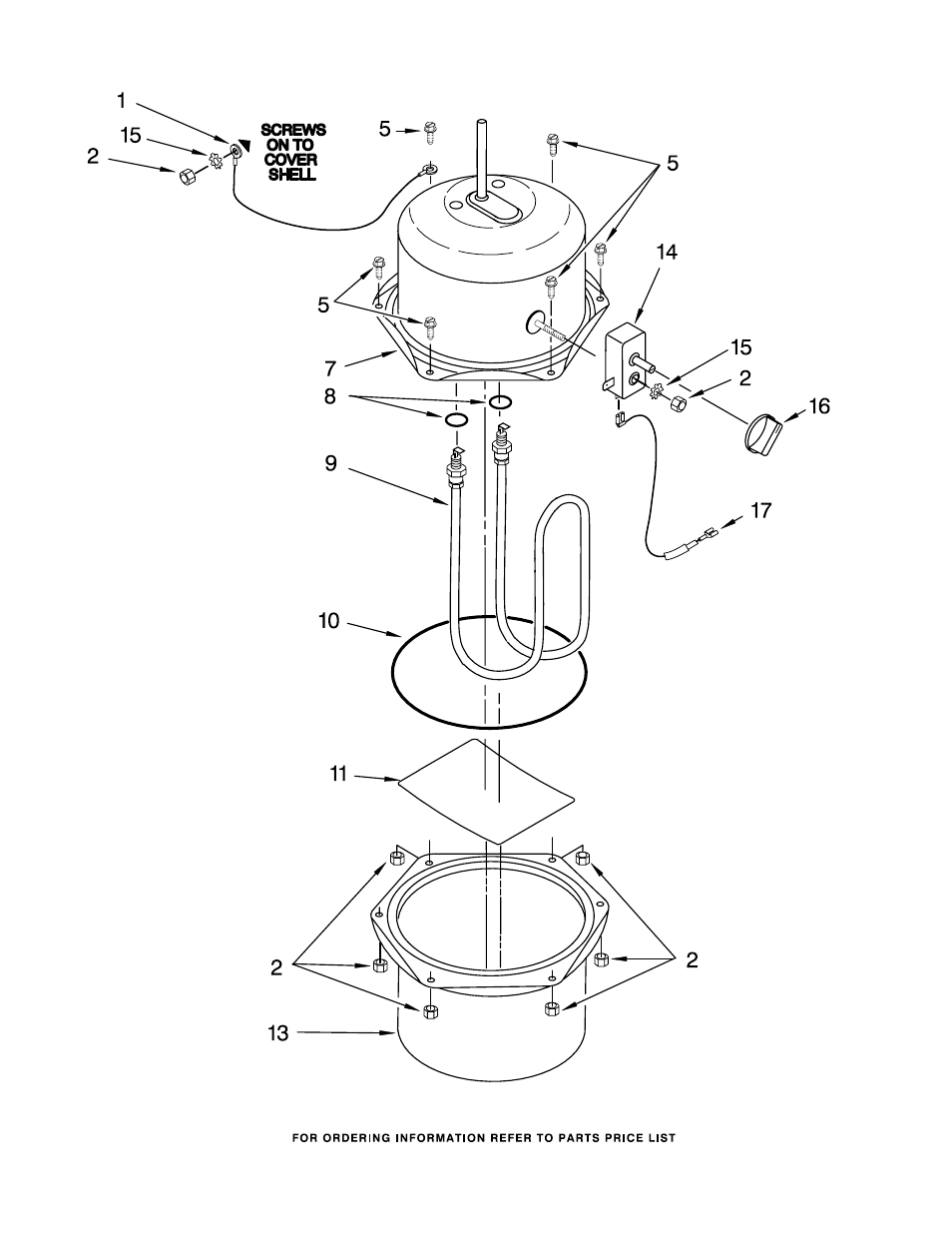 Upper & lower tank, Upper & lower tank shell | KITCHENAID KHWG160PCR User Manual | Page 4 / 6
