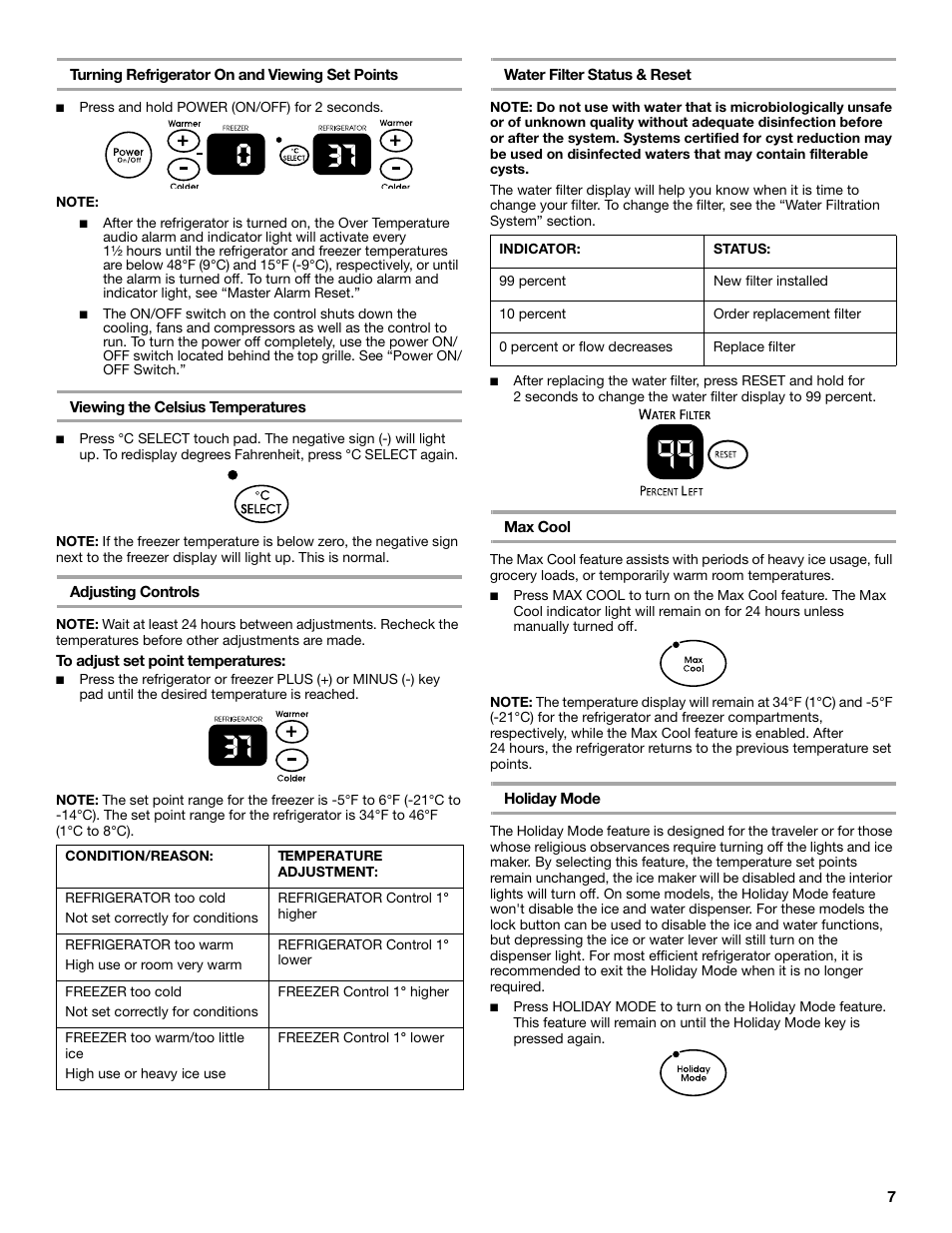 KITCHENAID WF-LC400V User Manual | Page 7 / 52