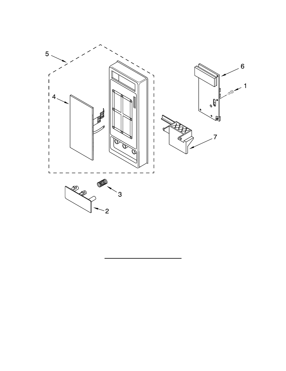 Control panel, Control panel parts | KITCHENAID KCMS1555SWH0 User Manual | Page 2 / 6