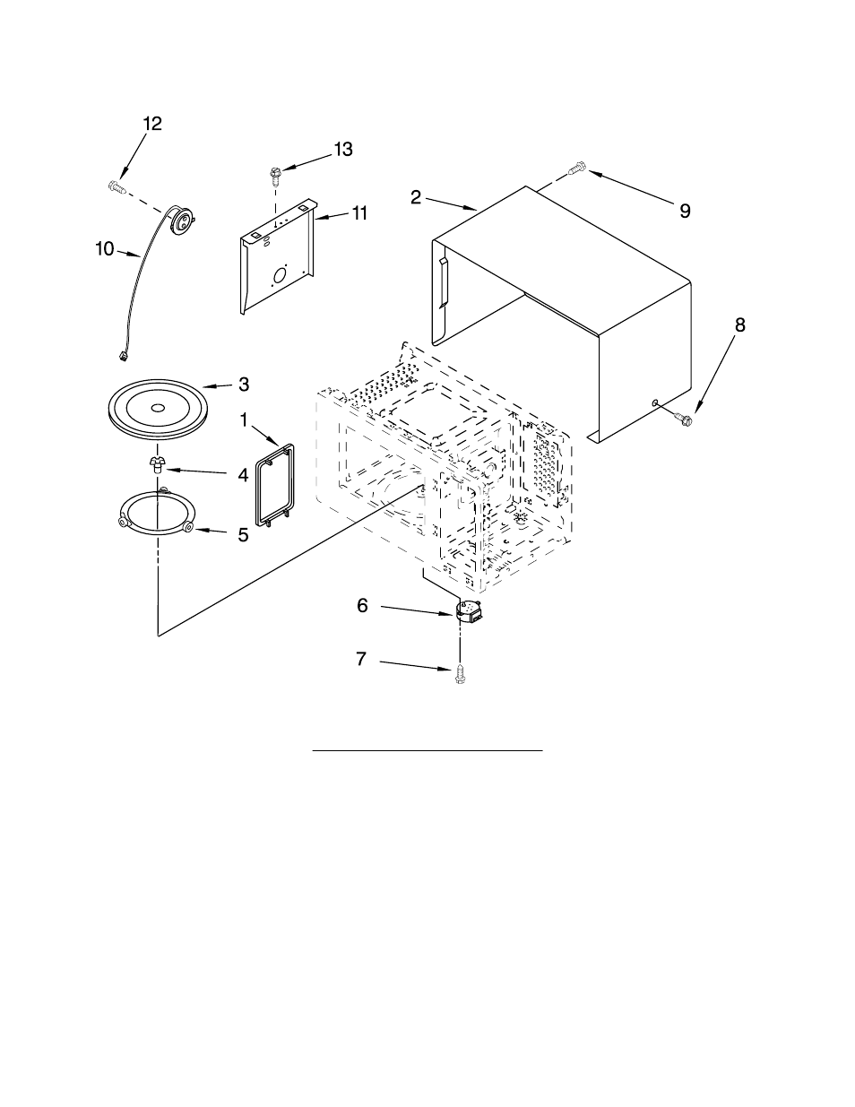 Oven cavity, Oven cavity parts | KITCHENAID KCMS1555SWH0 User Manual | Page 3 / 6