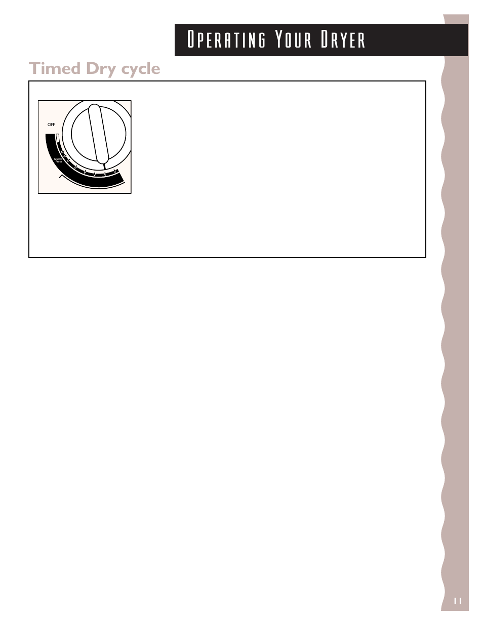 Timed dry cycle | KITCHENAID 3405633 User Manual | Page 11 / 20