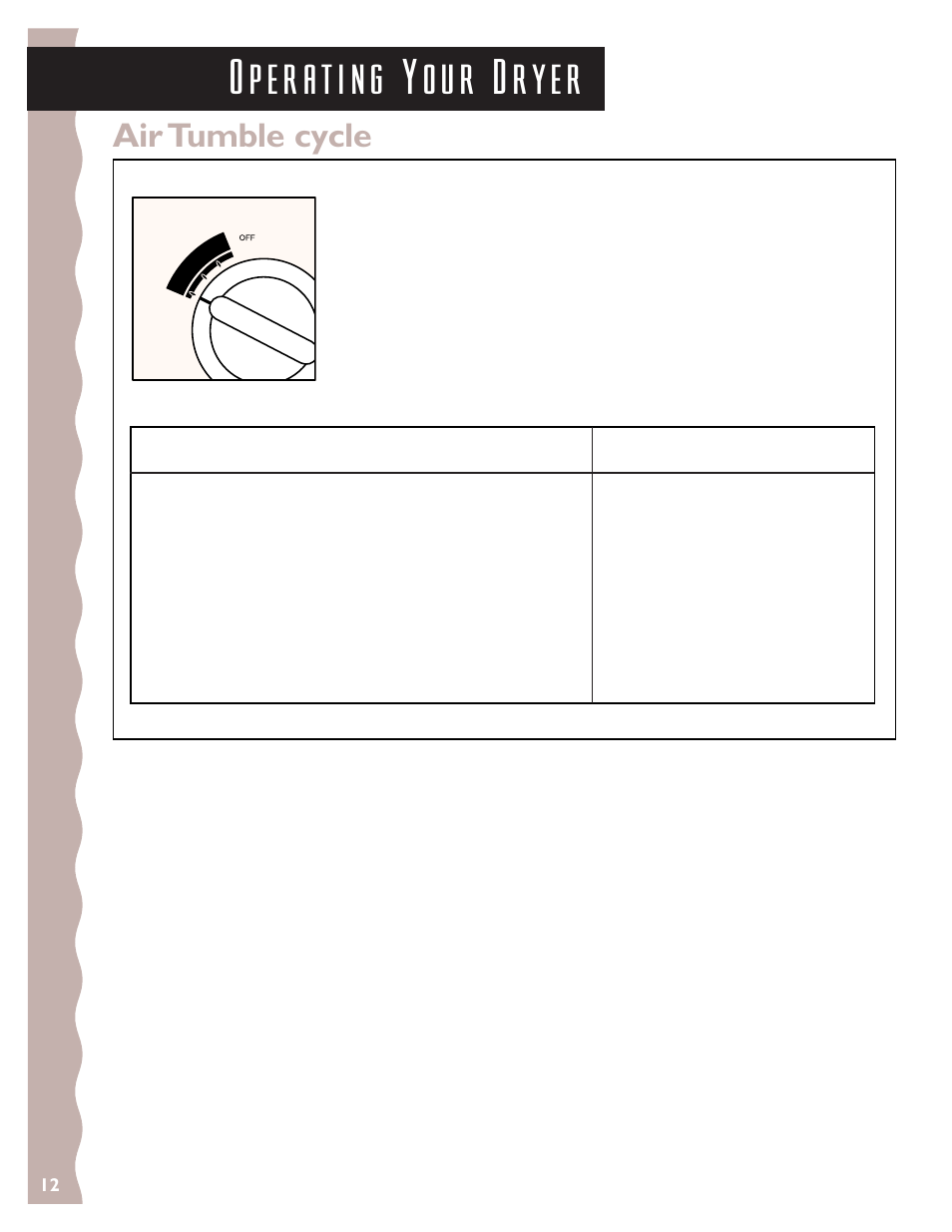 Air tumble cycle | KITCHENAID 3405633 User Manual | Page 12 / 20