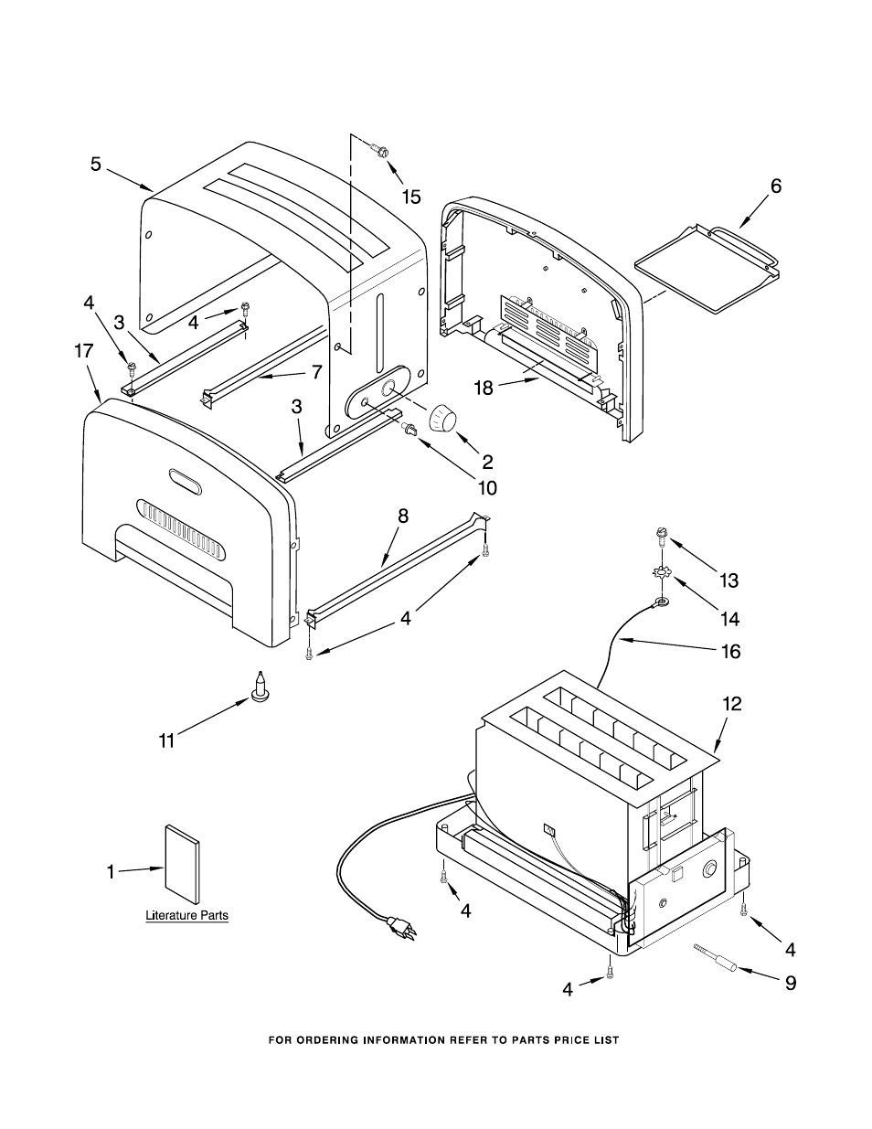 Housing parts | KITCHENAID KPTT780BU1 User Manual | Page 2 / 3