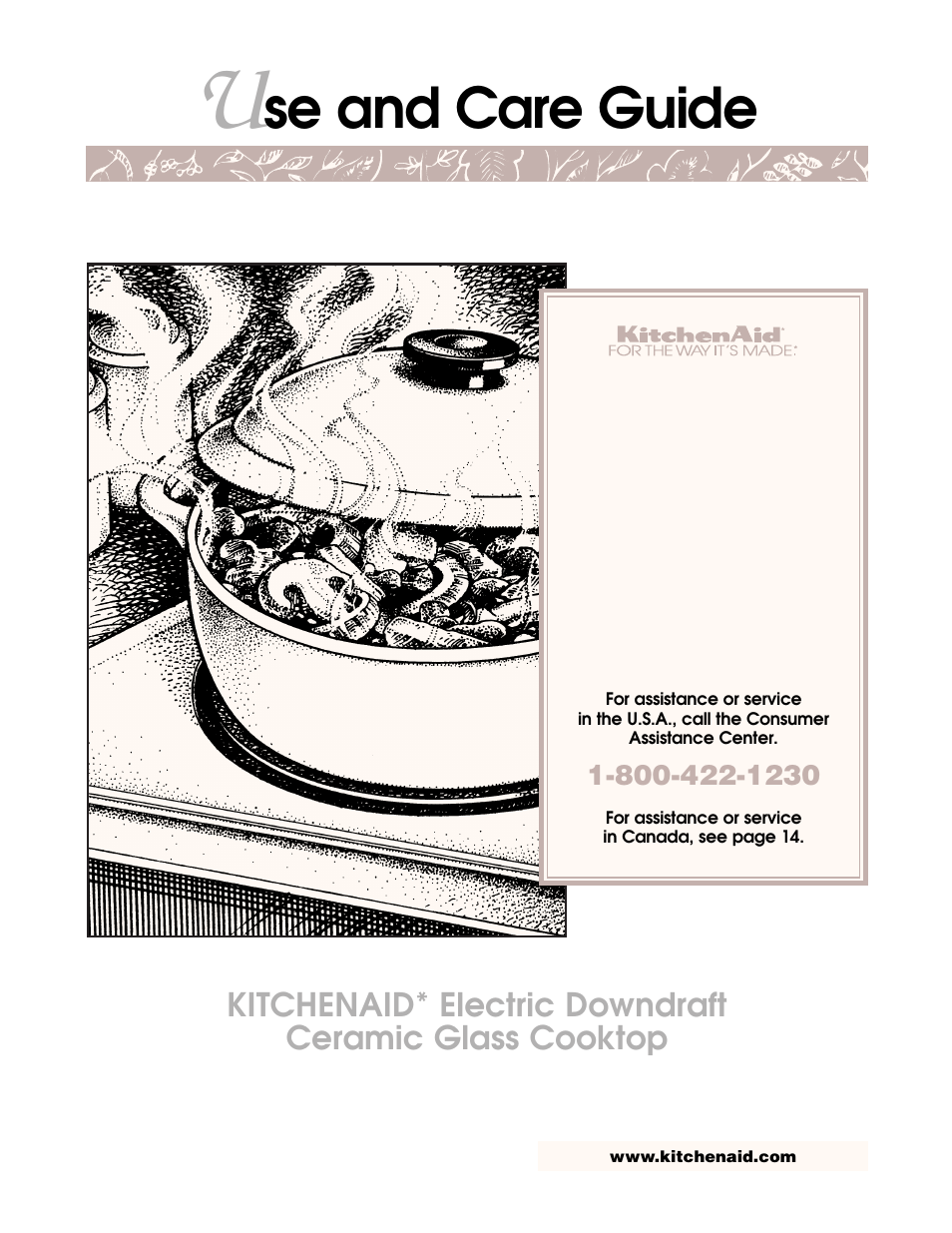 KITCHENAID YKECD805H User Manual | 16 pages