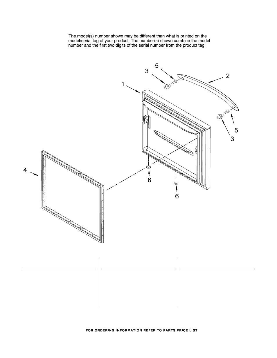 Freezer door, Freezer door parts | KITCHENAID KBFS20EVMS00 User Manual | Page 13 / 15