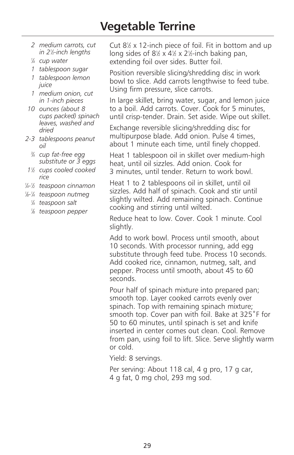 Vegetable terrine, Cut 8 | KITCHENAID 670 User Manual | Page 31 / 92