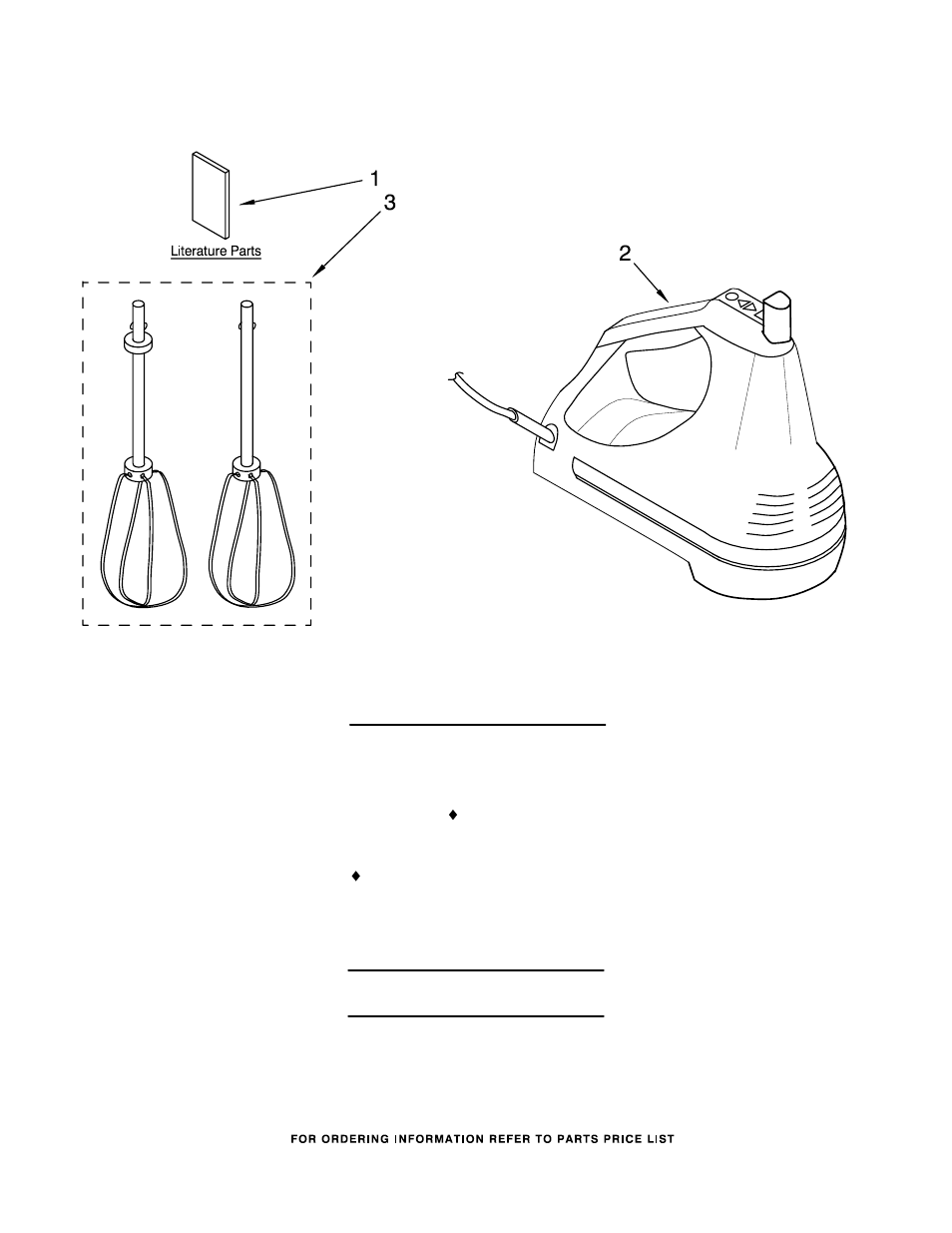Unit parts, Variations of models: khm7 , 4khm7 | KITCHENAID KHM7TBU5 User Manual | Page 2 / 2