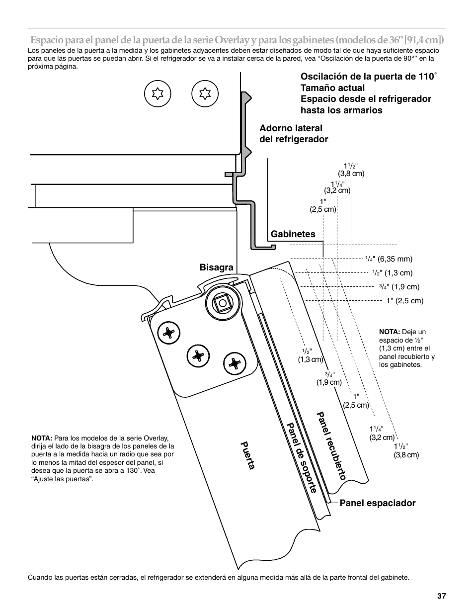 Gabinetes | KITCHENAID Bottom-Mount Built-In Refrigerator User Manual | Page 37 / 84