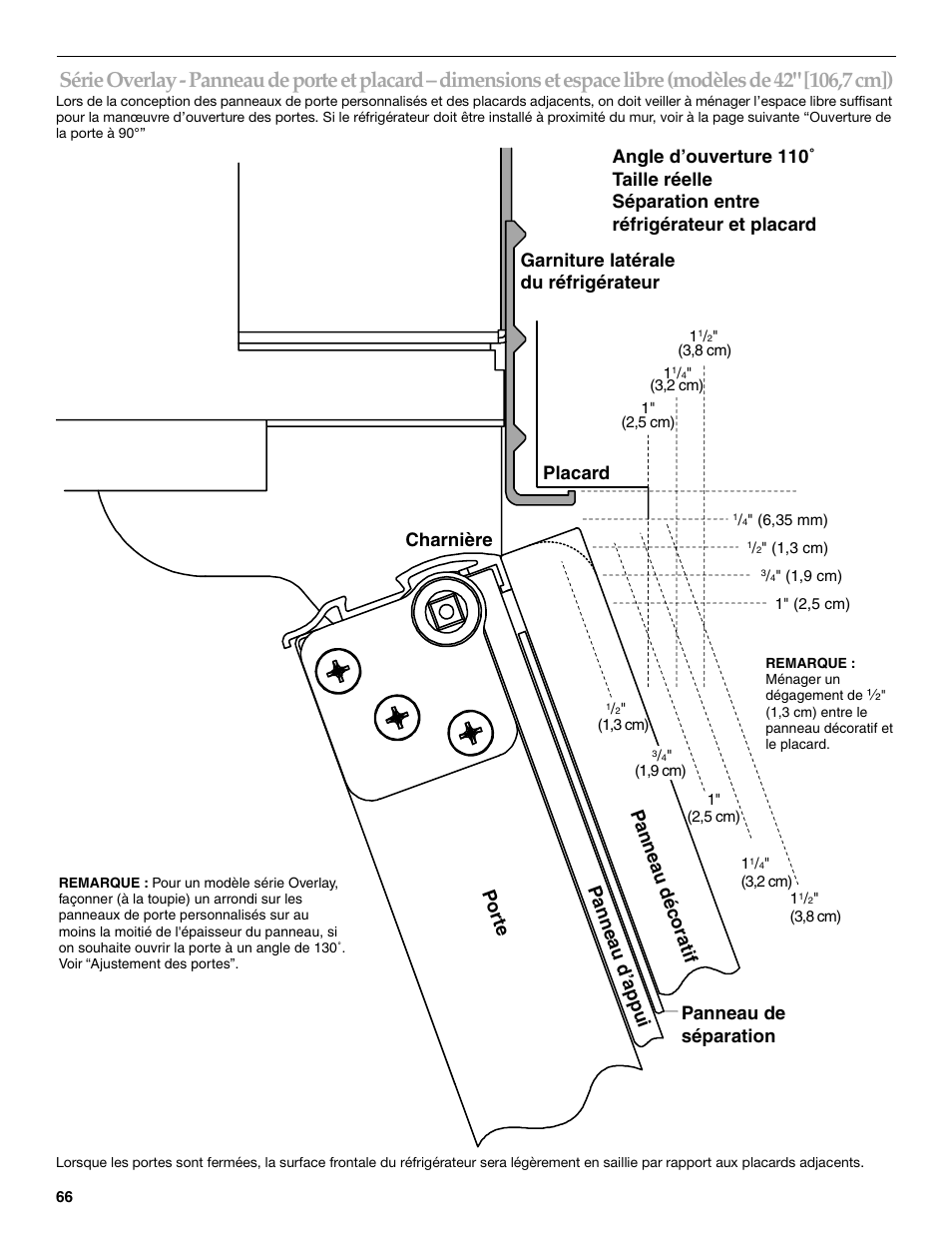 Panneau de séparation, Placard | KITCHENAID Bottom-Mount Built-In Refrigerator User Manual | Page 66 / 84