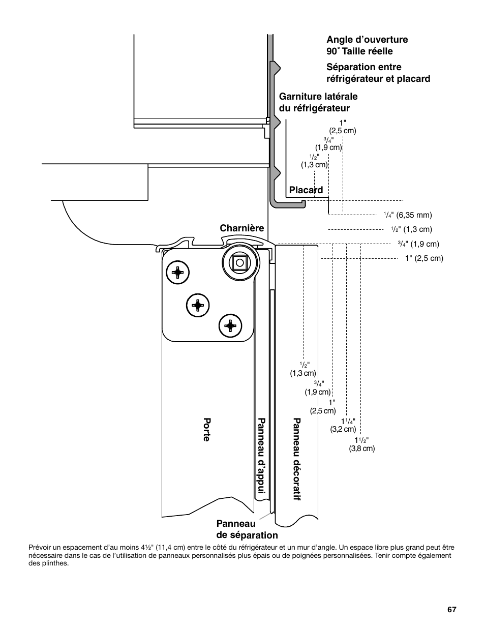 Panneau de séparation placard | KITCHENAID Bottom-Mount Built-In Refrigerator User Manual | Page 67 / 84