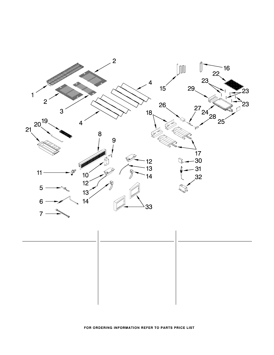 Burners, grates, and lights, Burners, grates, and lights parts | KITCHENAID KBSU367TSS00 User Manual | Page 3 / 4