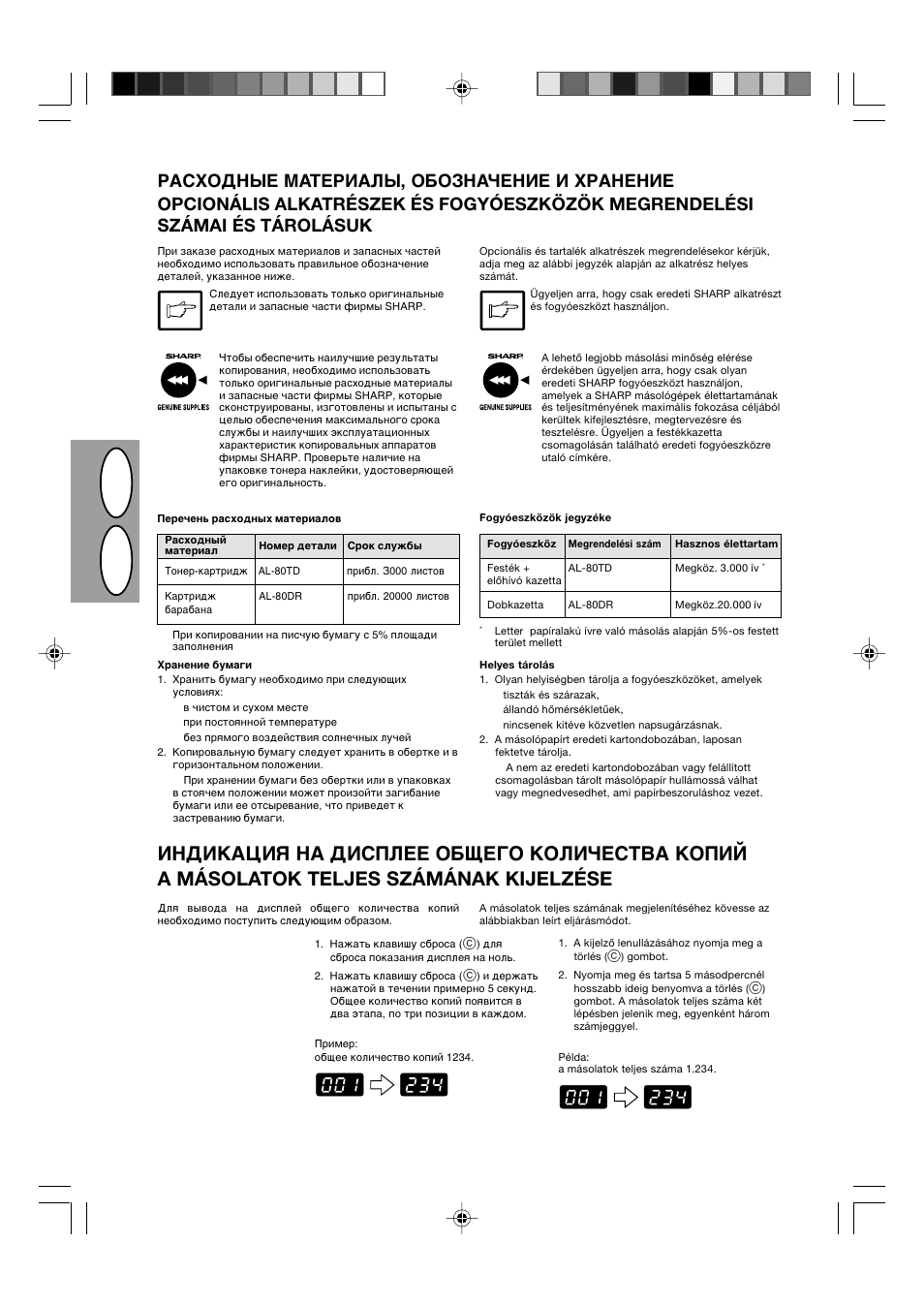 Hr u s | Sharp AL-840-2 User Manual | Page 51 / 171