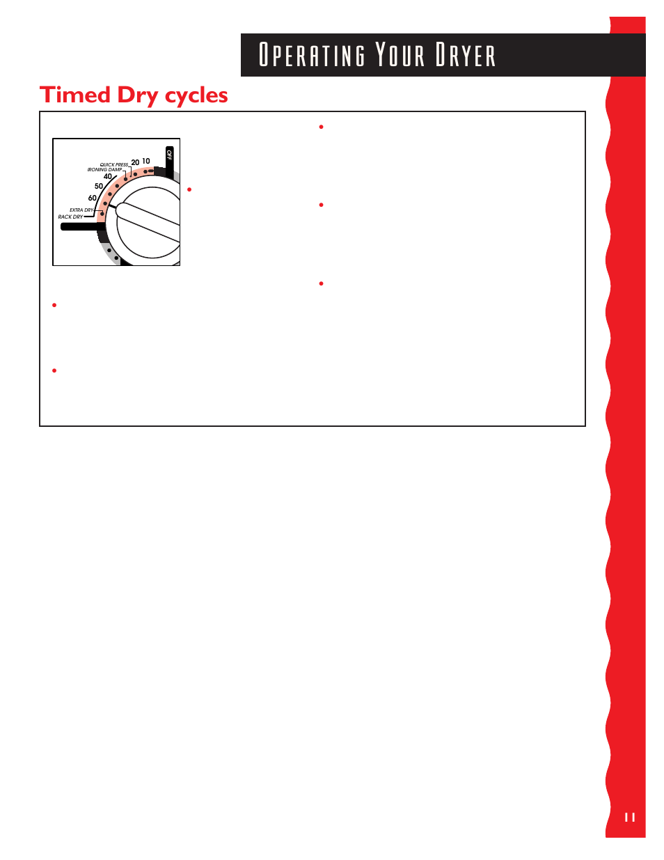Timed dry cycles | KITCHENAID KEYS777E User Manual | Page 11 / 24