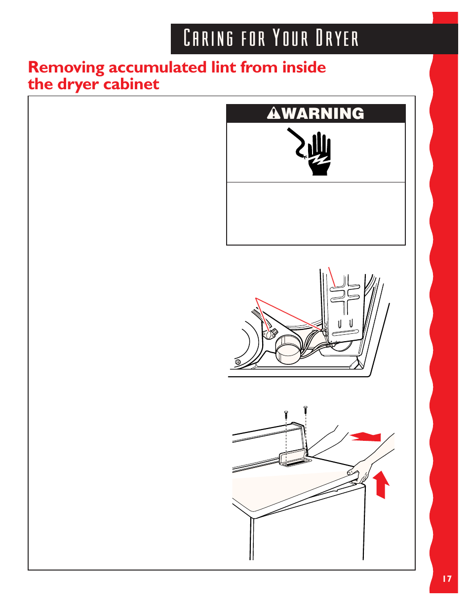Wwarning | KITCHENAID KEYS777E User Manual | Page 17 / 24