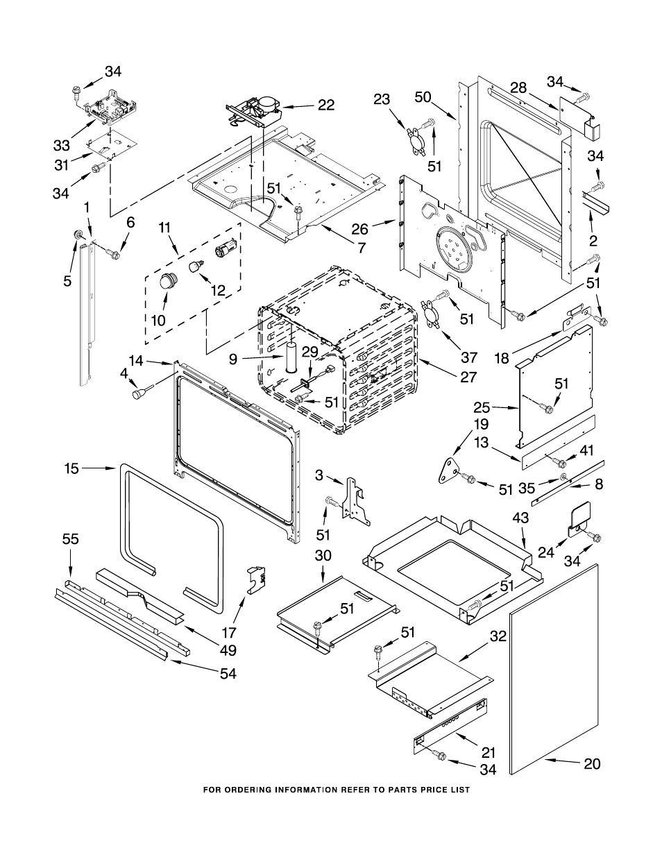 Oven, Oven parts | KITCHENAID KGSS907SSS02 User Manual | Page 3 / 13