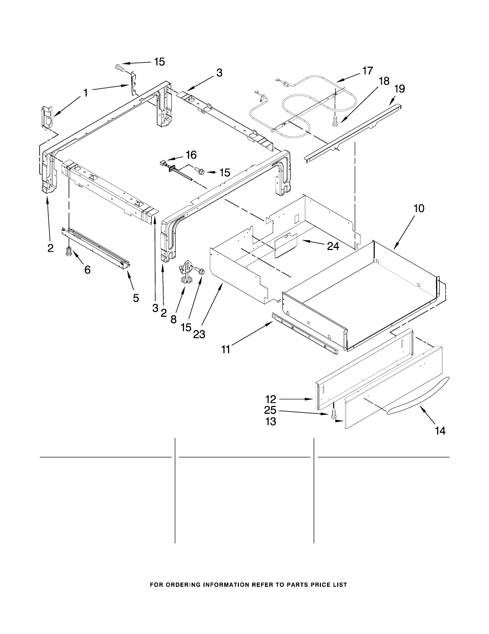 Drawer, Drawer parts | KITCHENAID KGSS907SSS02 User Manual | Page 7 / 13