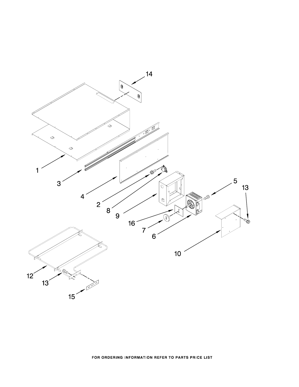 Internal warming drawer parts | KITCHENAID KEWS145SPA01 User Manual | Page 3 / 4