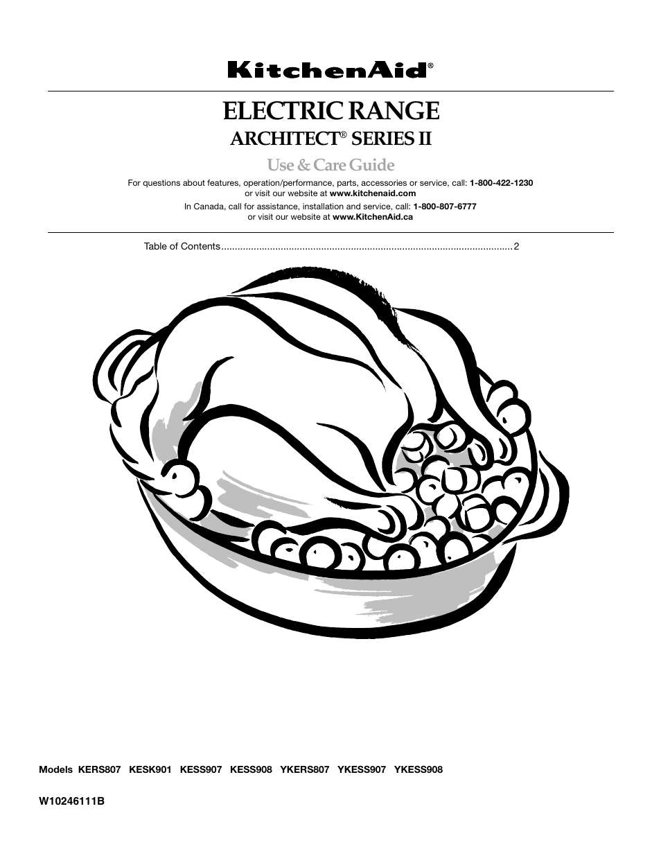 KITCHENAID ARCHITECT SERIES II KERS807 User Manual | 32 pages