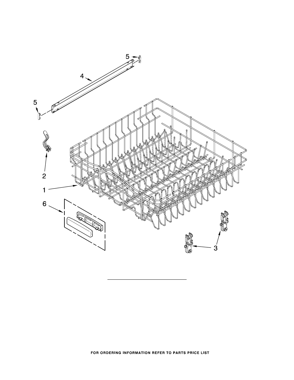 Upper rack and track, Upper rack and track parts | KITCHENAID KUDC03ITBS3 User Manual | Page 11 / 14