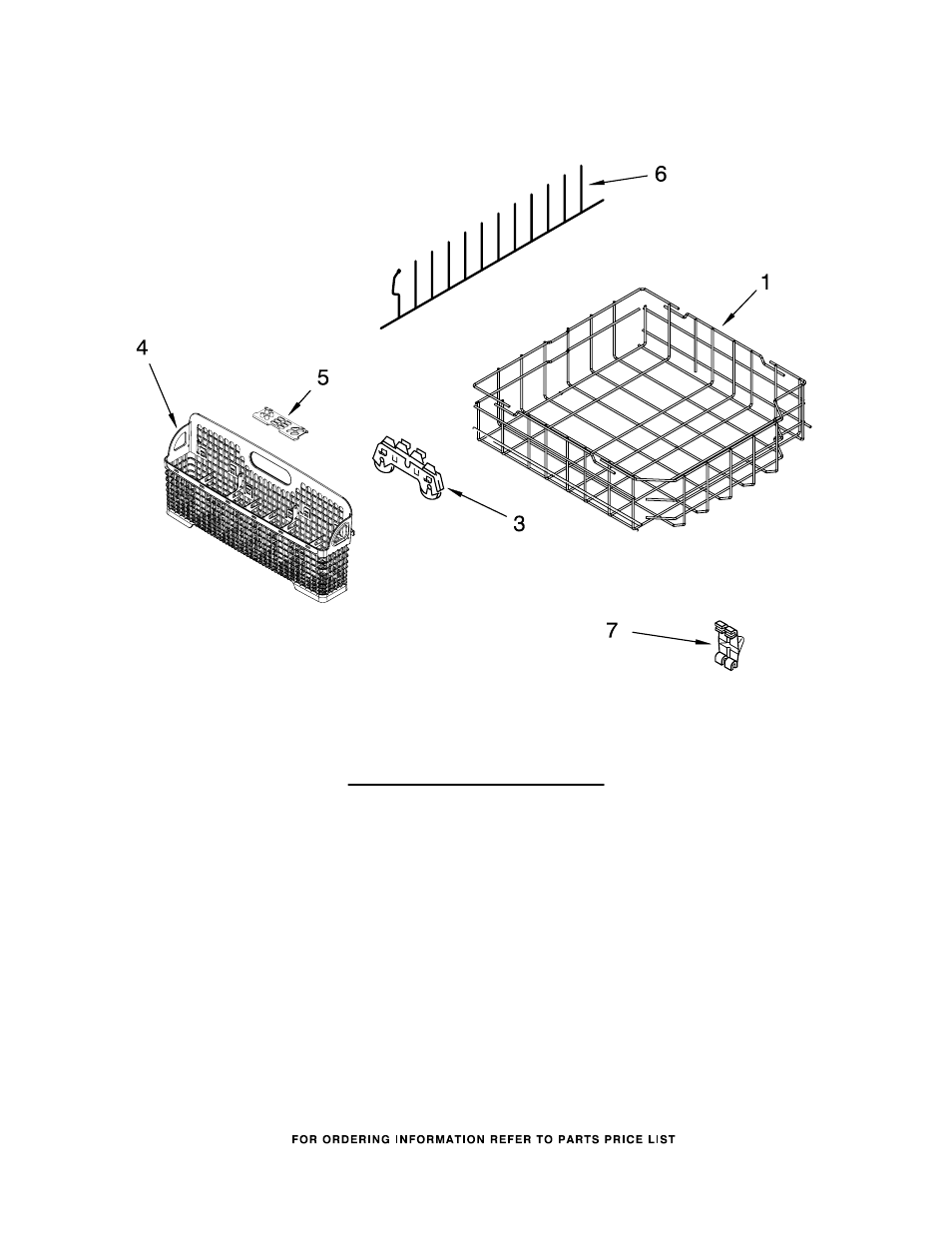 Lower rack, Lower rack parts | KITCHENAID KUDC03ITBS3 User Manual | Page 12 / 14