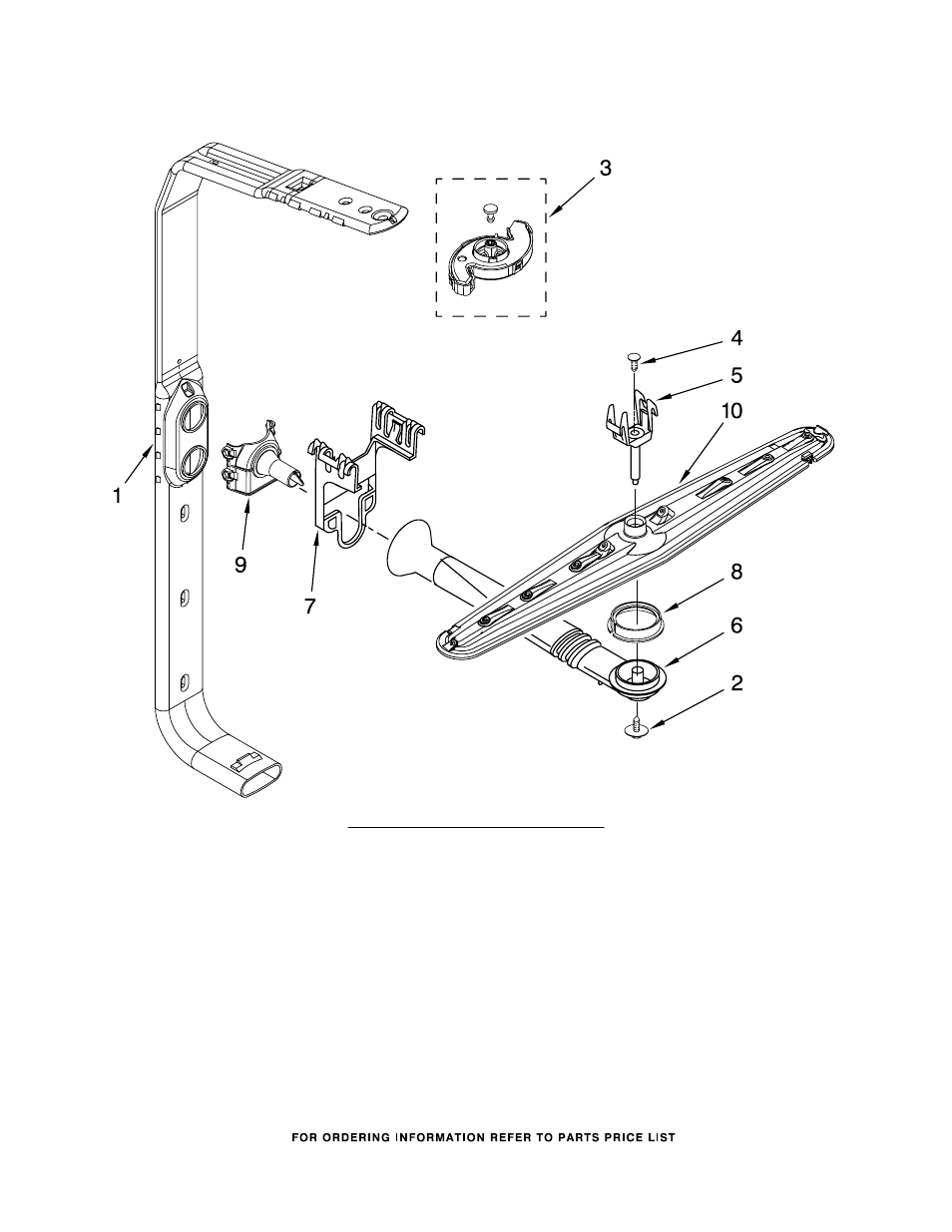 Upper wash and rinse, Upper wash and rinse parts | KITCHENAID KUDC03ITBS3 User Manual | Page 9 / 14