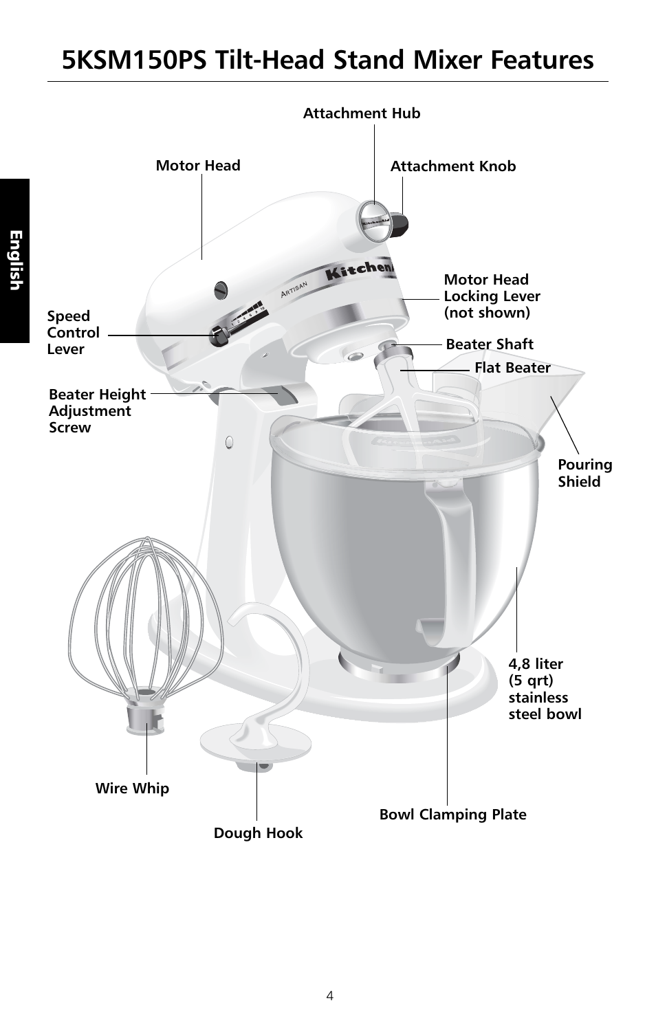 5ksm150ps tilt-head stand mixer features | KITCHENAID 5KSM150PS User Manual | Page 25 / 236