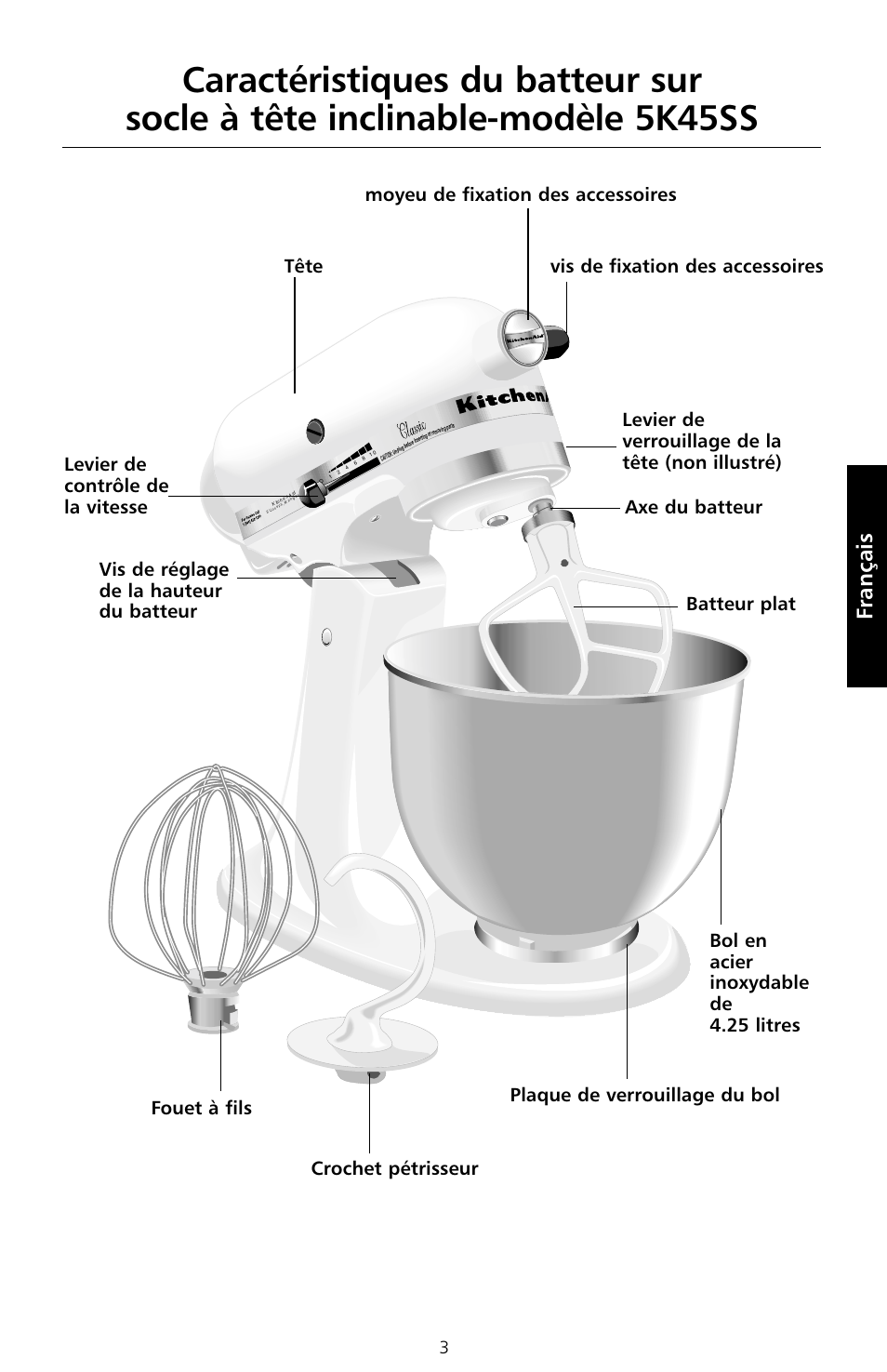 Français | KITCHENAID 5KSM150PS User Manual | Page 42 / 236