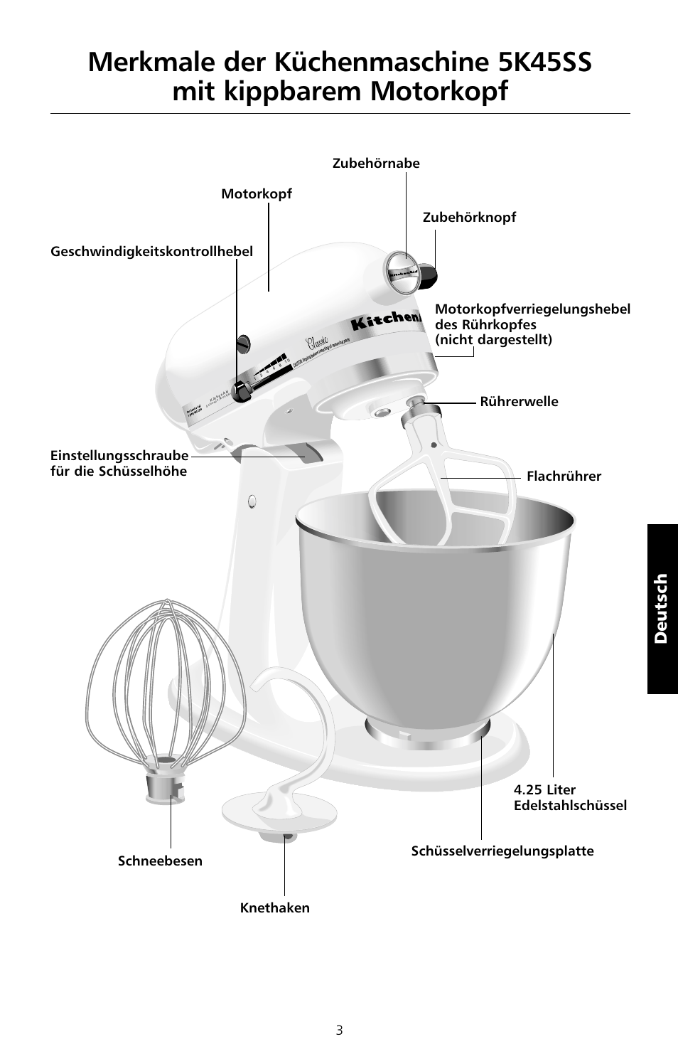 Deutsch | KITCHENAID 5KSM150PS User Manual | Page 60 / 236