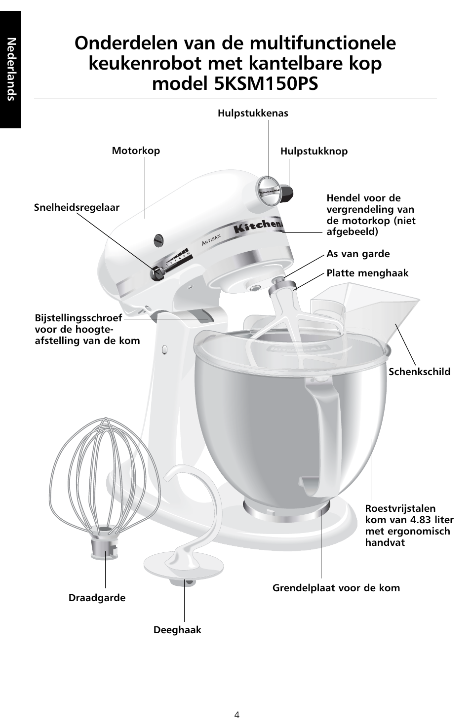 KITCHENAID 5KSM150PS User Manual | Page 7 / 236