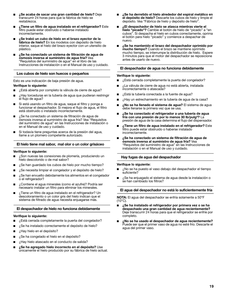 KITCHENAID COUNTER DEPTH SIDE BY SIDE REFRIGERATOR User Manual | Page 19 / 32