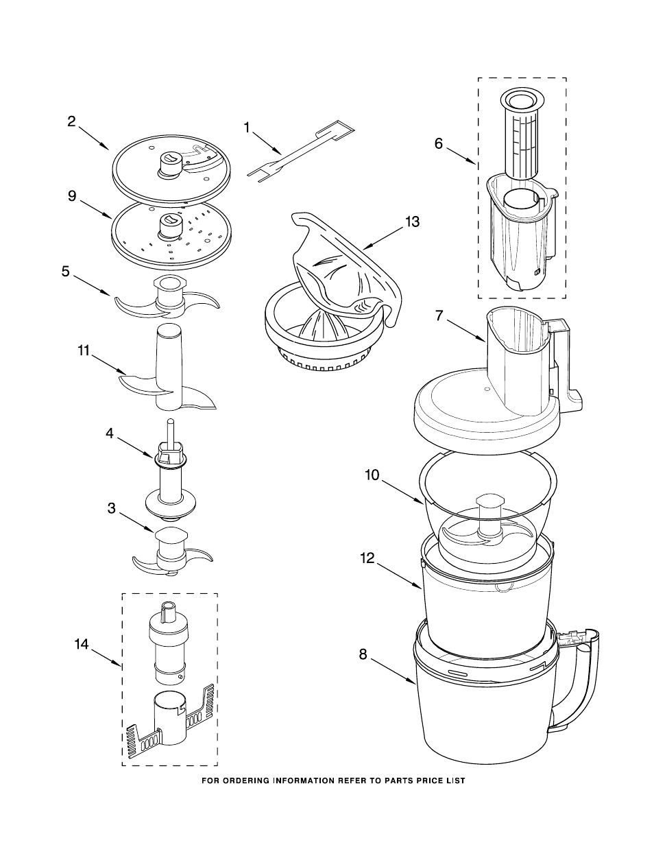 Attachment, Attachment parts | KITCHENAID 4KFPW760WH0 User Manual | Page 4 / 5