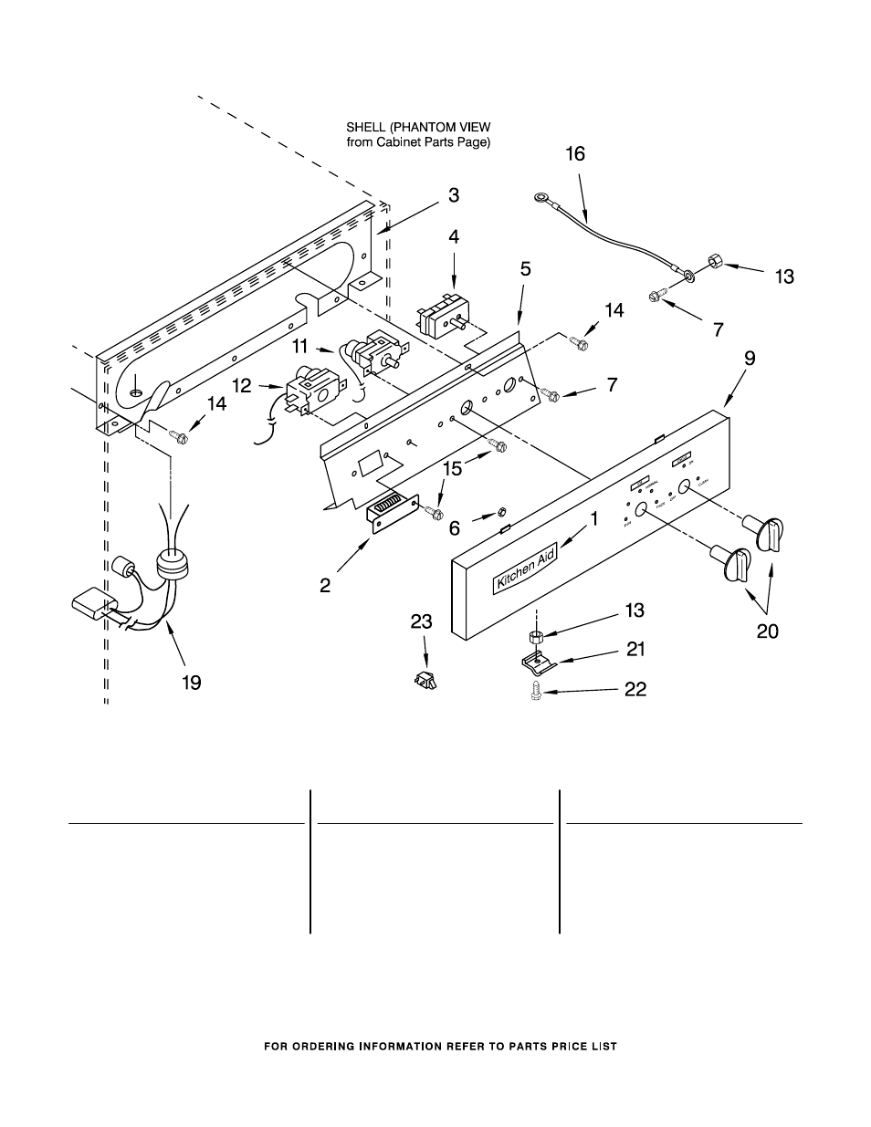 Escutcheon and control components, For model: kuis185gss0 (stainless steel) | KITCHENAID KUIS185GSS0 User Manual | Page 6 / 8